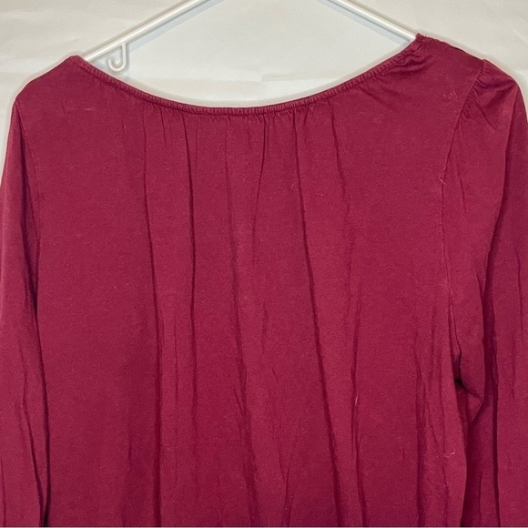 Croft & Barrow, Red, V-Neck, Long Sleeve Blouse, Size 1X - Picture 7 of 13